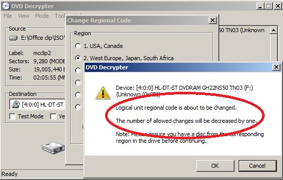 Change (not remove) Region code in ISO - VideoHelp Forum