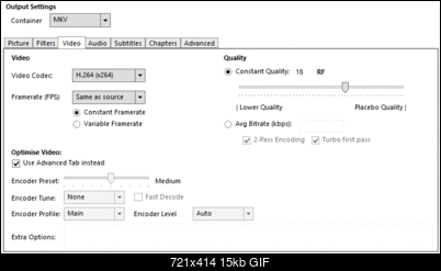 Handbrake encoder settings - VideoHelp Forum