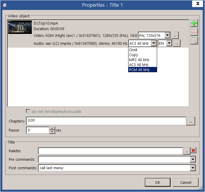 DVD authoring: choosing between MP2 and AC3 audio - VideoHelp Forum