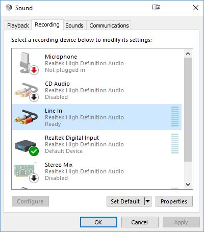 Amarectv Audio Capture Device List Not Showing Line In Videohelp Forum