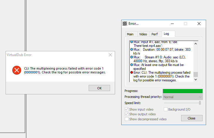 VirtualDub External Encoder AVI to MP4 Issue - VideoHelp Forum