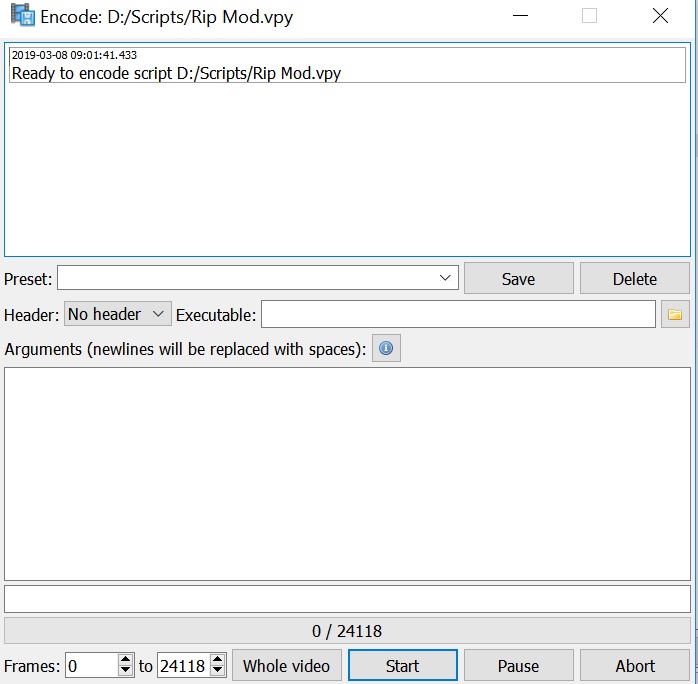 Easy Way To Encode Vpy Scripts Videohelp Forum