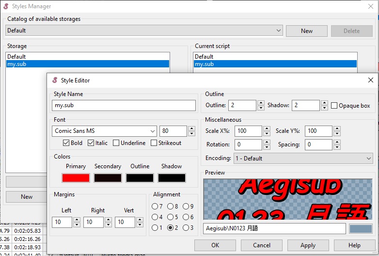 How to apply a specific setting to all subtitles in Aegisub? - VideoHelp  Forum