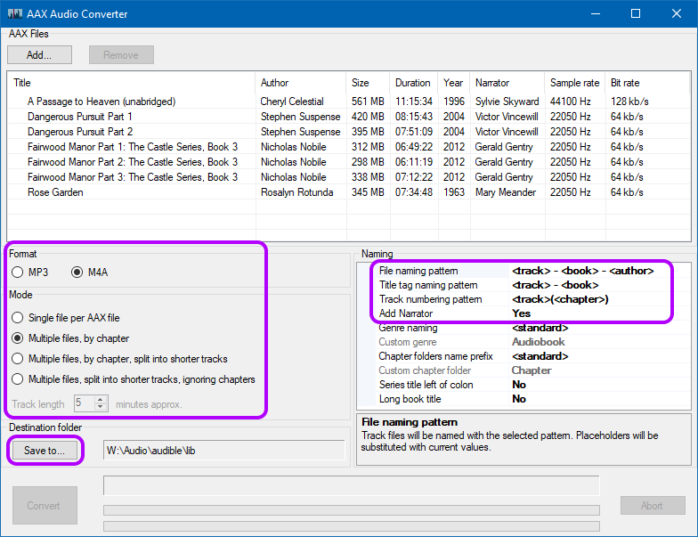 AAX Audio Converter: Convert your Audible audiobooks to MP3 or M4A/M4B -  VideoHelp Forum