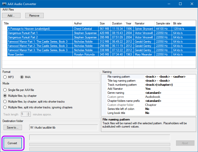 AAX Audio Converter: Convert your Audible audiobooks to MP3 or M4A/M4B -  VideoHelp Forum