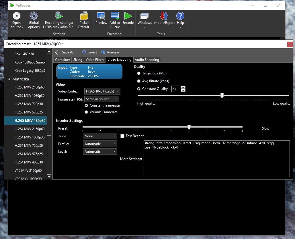 Best Settings for DVD rip to H.265 - VideoHelp Forum