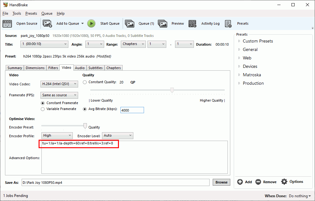 Handbrake Encoding Nvidia Vs Qsv Videohelp Forum