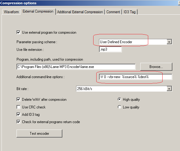 EAC 1.6 & Lame 3.100.2.0 error - VideoHelp Forum