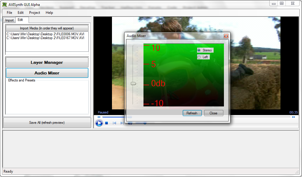 AVISynth UI alpha 0.02