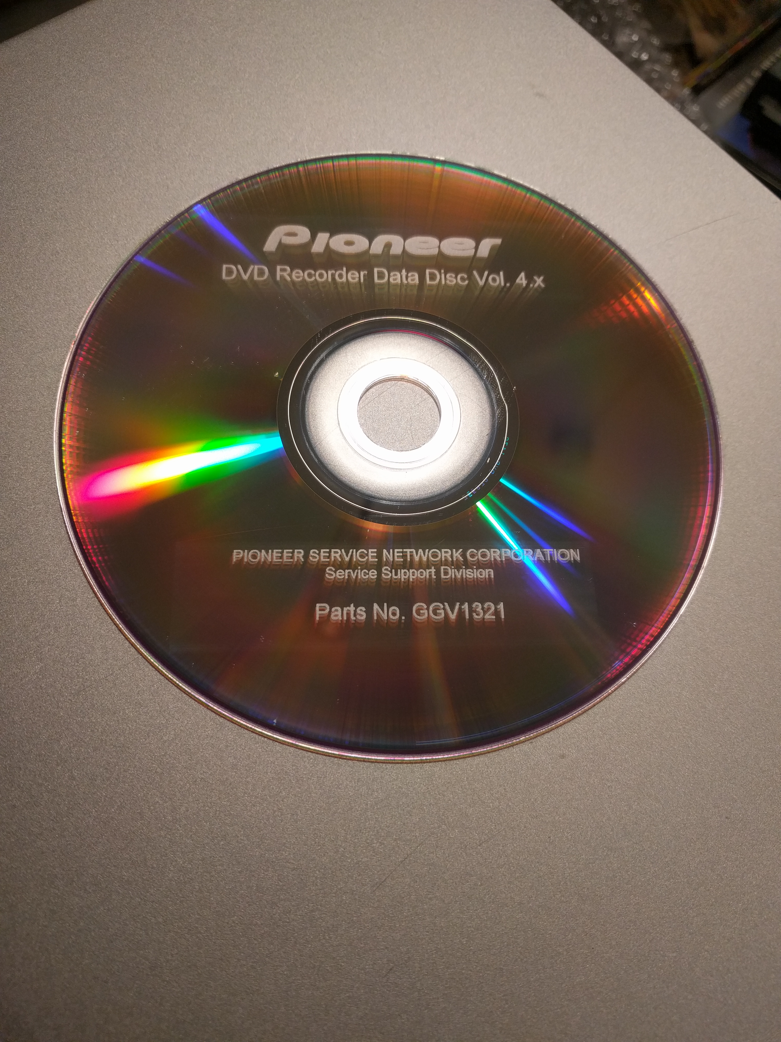 Pioneer GGV 1305 Service Disc, Compatible with Pioneer DVR-560H? -  VideoHelp Forum