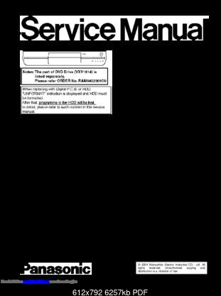 Panasonic service manual - DMR-E85HP,HPC.pdf