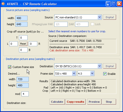 ffmpeg crop video frame