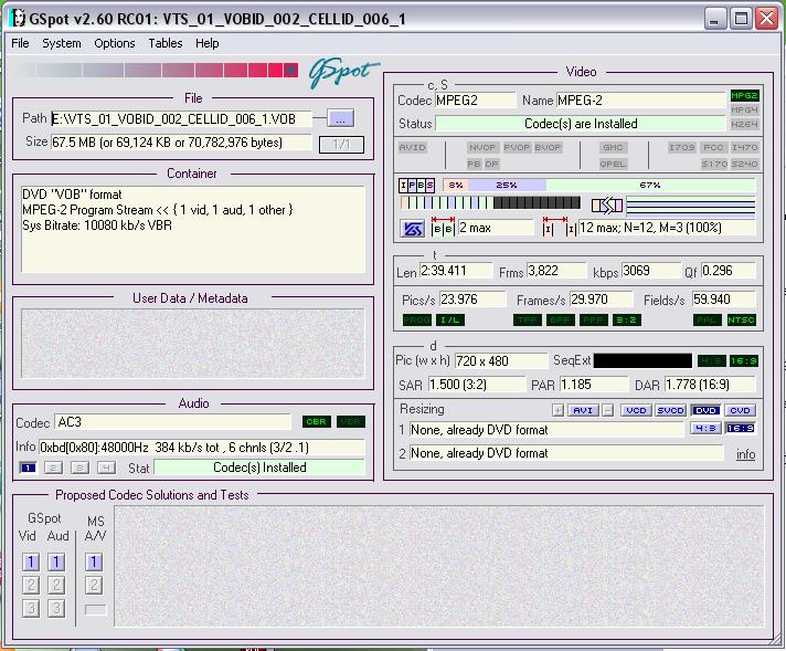 how to resize vob