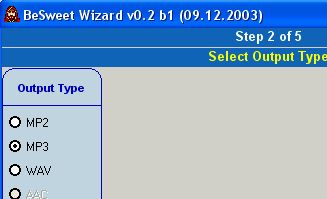 convert mp3 to mp2